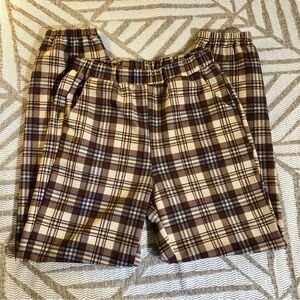 SHEIN Plaid jogger pants with pockets